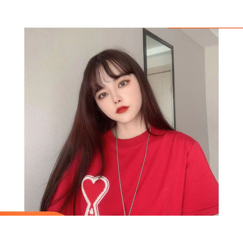 68% 69% OFF 21 spring and summer new red peach AMI love women's short sleeve men's Embroidery simple versatile round neck cotton T, White
68% 69% OFF 21 spring and summer new red peach AMI love women's short sleeve men's Embroidery simple versatile round neck cotton T, White