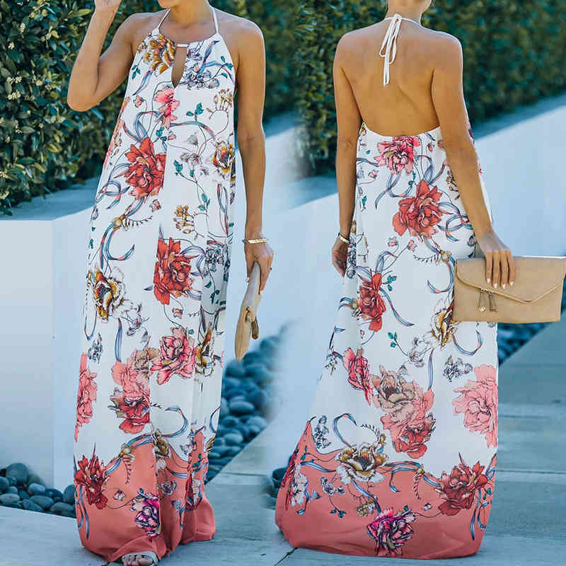 Women Dress Bandage Hollow Out Off Shoulder Bohemian Dresses For Plus Size Long Summer Fashion 210513