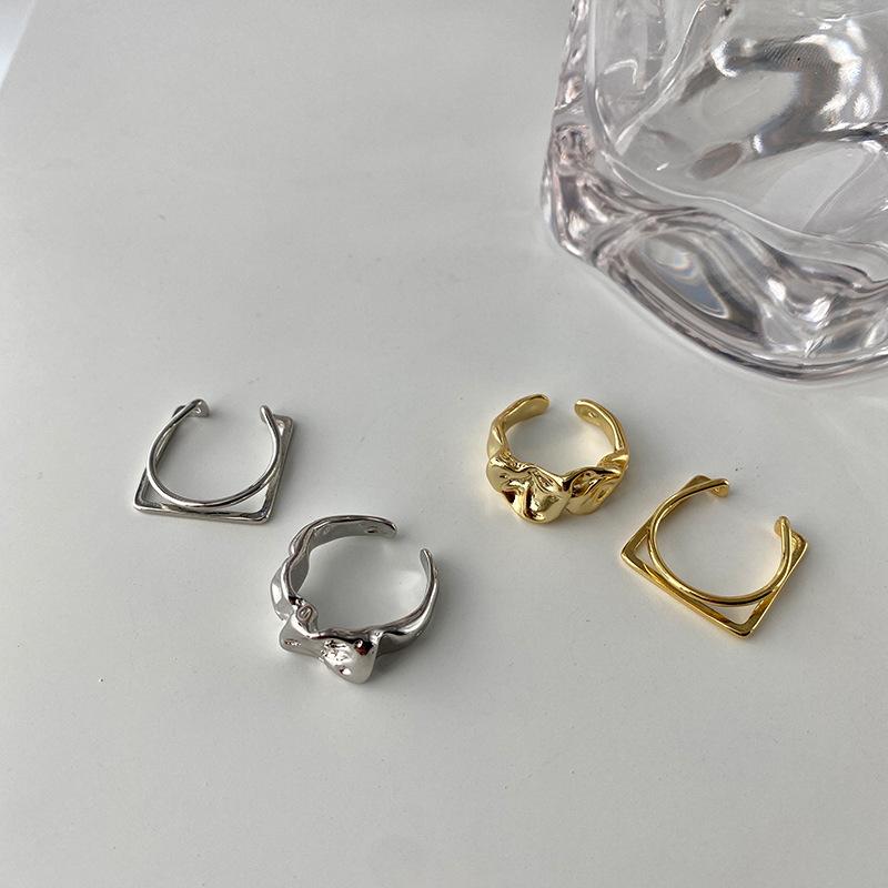 Wedding Rings Kpop Gold Silver Color Double Geometric Square Circle Ring For Women Man Unisex Vintage Metal Cuff Gift Party Jewelry, Slivery;golden
Wedding Rings Kpop Gold Silver Color Double Geometric Square Circle Ring For Women Man Unisex Vintage Metal Cuff Gift Party Jewelry, Slivery;golden