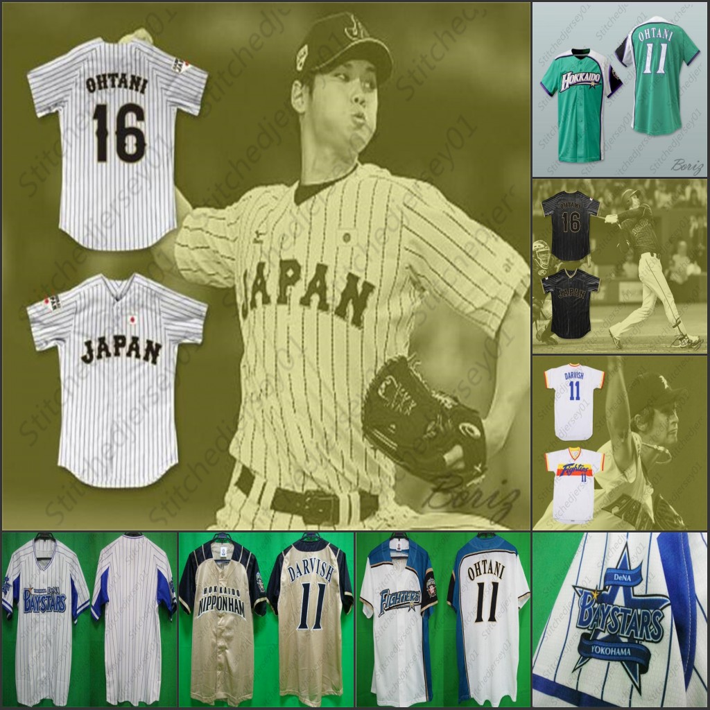 Custom Baseball Jerseys 2011 Hokkaido Nippon Ham Fighters Jersey Darvish Shohei Ohtani 16 Japan Samurai Black Pinstriped mens, As pics
Custom Baseball Jerseys 2011 Hokkaido Nippon Ham Fighters Jersey Darvish Shohei Ohtani 16 Japan Samurai Black Pinstriped mens, As pics