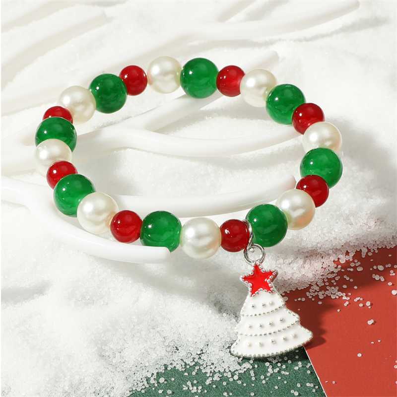 Bangle European And American Christmas Simple Color Beaded Elk Pendant Bracelet Fashion Creative Day Gift
Bangle European And American Christmas Simple Color Beaded Elk Pendant Bracelet Fashion Creative Day Gift