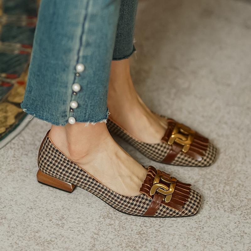 Dress Shoes Leather Women's Fashion Tassel Beads Spring Pump Square Toe Set Foot Loafers Casual Thick Heel, White
Dress Shoes Leather Women's Fashion Tassel Beads Spring Pump Square Toe Set Foot Loafers Casual Thick Heel, White