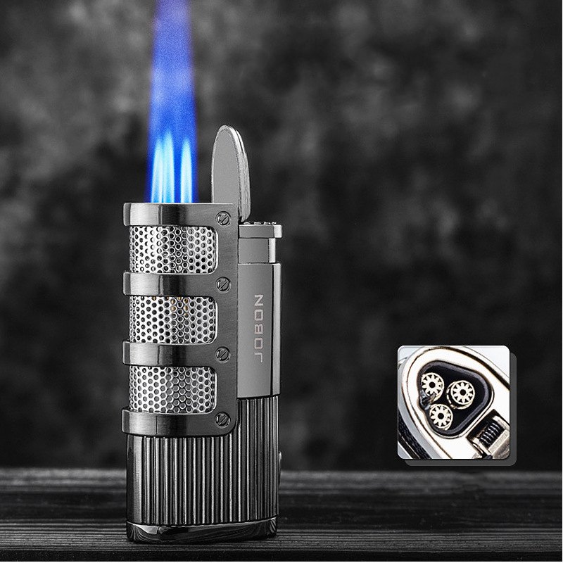 New Jobon Metal Triple Torch Lighter Jet Turbo Butane Gas Lighter Powerful Windproof Cigar Lighter Men's Gadget
New Jobon Metal Triple Torch Lighter Jet Turbo Butane Gas Lighter Powerful Windproof Cigar Lighter Men's Gadget