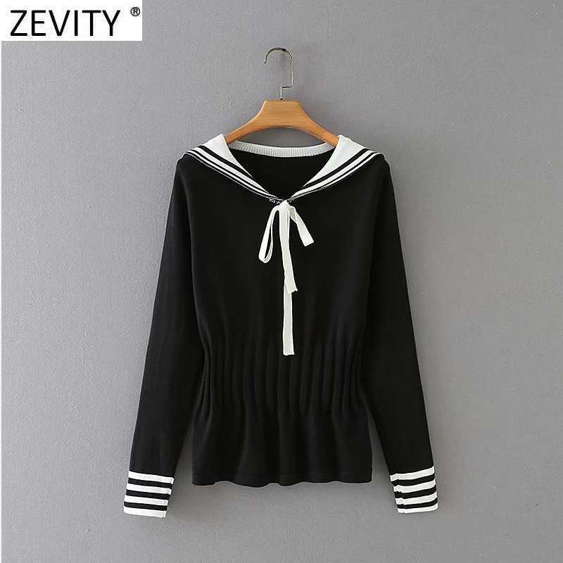 Zevity Women Preppy Style Color Matching Bow Tie Knitting Sweater Female Chic Elastic Waist Ruffles Pullovers Tops S637 210603, Fxjc s637h
Zevity Women Preppy Style Color Matching Bow Tie Knitting Sweater Female Chic Elastic Waist Ruffles Pullovers Tops S637 210603, Fxjc s637h