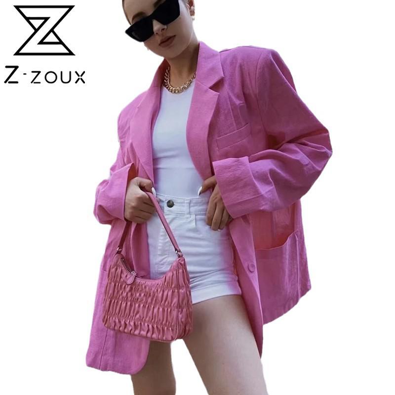 Women Blazer Single Breasted Long Sleeve Ladies Coat Temperament Women's Suit Jacket Loose Casual 210524