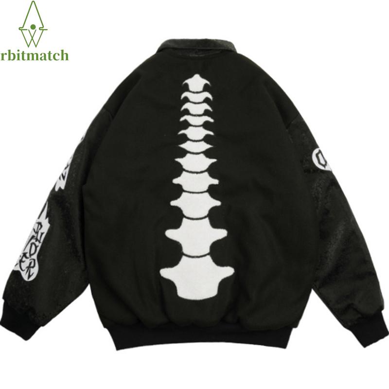 Men's Jackets Mens Hip Hop Varsity Jacket Bones Pattern Baseball 2021 Winter Streetwear Fashion Oversized Bomber Unisex Outwear, Black;brown
Men's Jackets Mens Hip Hop Varsity Jacket Bones Pattern Baseball 2021 Winter Streetwear Fashion Oversized Bomber Unisex Outwear, Black;brown