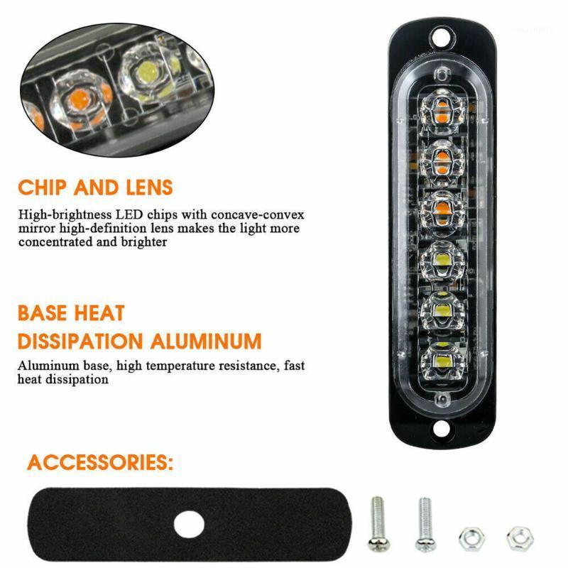 Emergency Lights 4pcs LED Light Heads 6LED Amber/Red Beacon Hazard Car Truck High Quality Durable
Emergency Lights 4pcs LED Light Heads 6LED Amber/Red Beacon Hazard Car Truck High Quality Durable