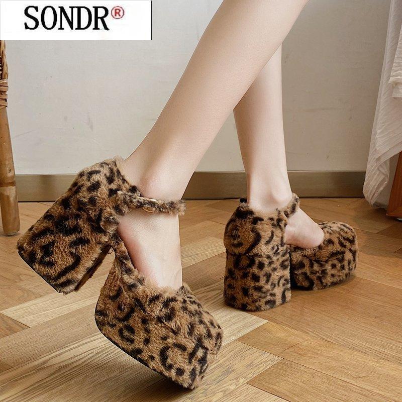 Dress Shoes Women's Net Red High Heels Spring And Autumn Seasons Leopard Print Plush Fashion All-match High-heeled, Black
Dress Shoes Women's Net Red High Heels Spring And Autumn Seasons Leopard Print Plush Fashion All-match High-heeled, Black