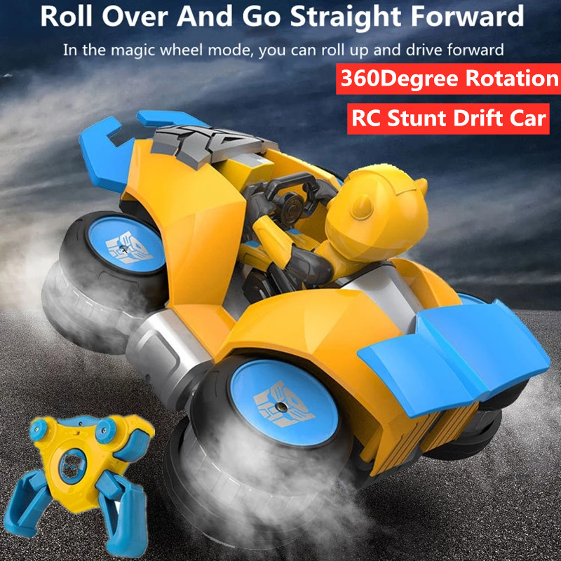 Remote Control 2.4G 4WD Sideways Driving RC Stunt Car Toy 360 degree rotation Car & Motorcycle Switch Deformation Drift Vehical
Remote Control 2.4G 4WD Sideways Driving RC Stunt Car Toy 360 degree rotation Car & Motorcycle Switch Deformation Drift Vehical