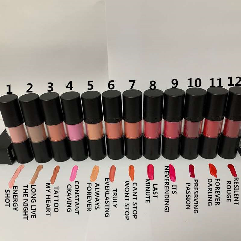 Lips Makeup Matte Liquid Lipstick Lip gloss Stain Waterproof Long-lasting Versicolour Lipgloss 12 Colors, Mixed color
Lips Makeup Matte Liquid Lipstick Lip gloss Stain Waterproof Long-lasting Versicolour Lipgloss 12 Colors, Mixed color