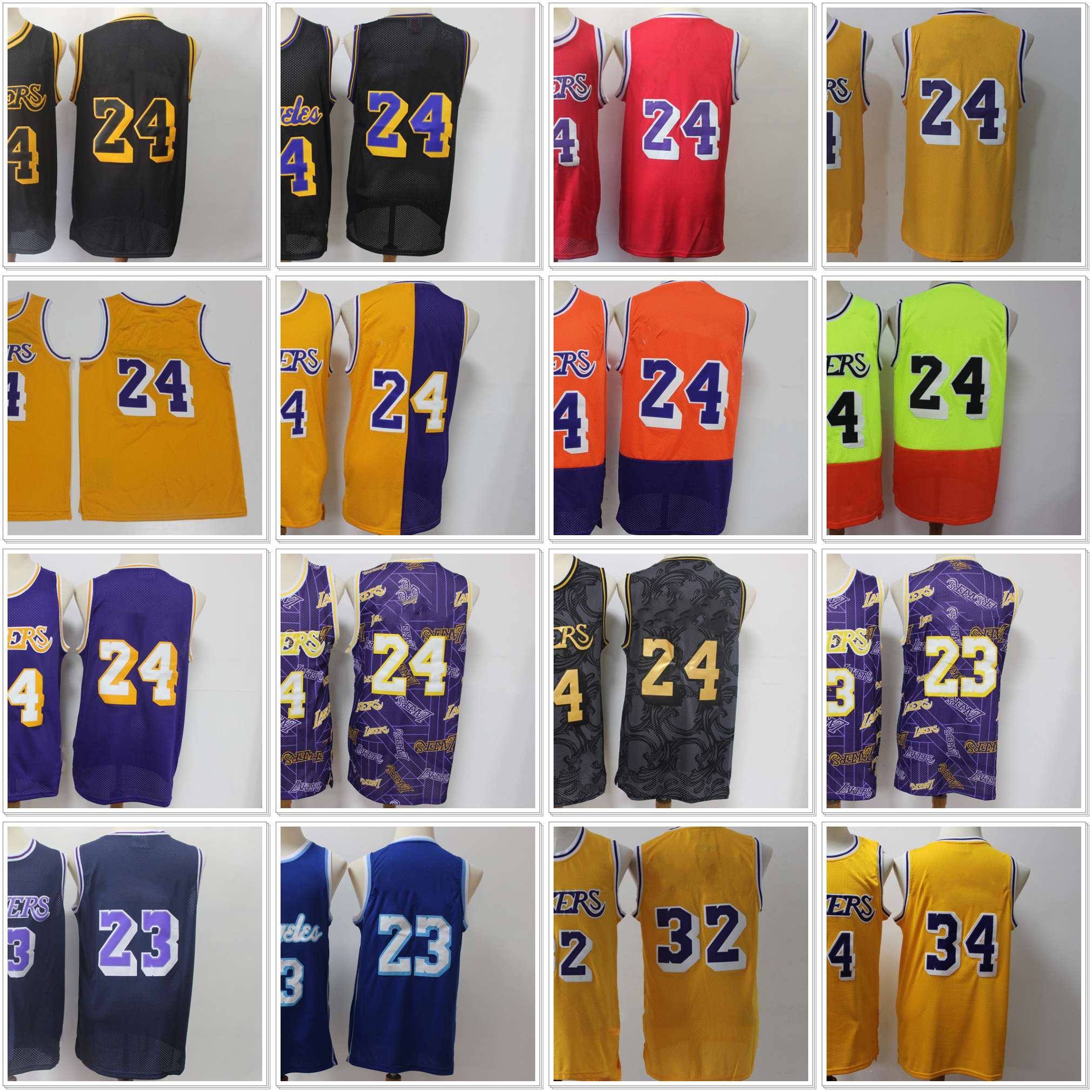 2021 Printed Basketball Jerseys Mens 23 Anthony 24 Bryant Retro Jersey 32 Johnson White Yellow Black Stitched
2021 Printed Basketball Jerseys Mens 23 Anthony 24 Bryant Retro Jersey 32 Johnson White Yellow Black Stitched
