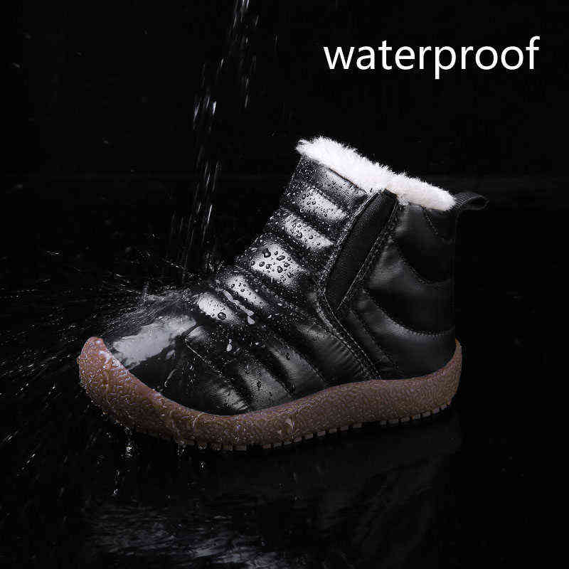 Winter Boots Girls Waterproof Snow Shoes Kids Toddler Keep Warm Children For Girl Boys Boots Ankle Winter Baby Shoe Buty 211108