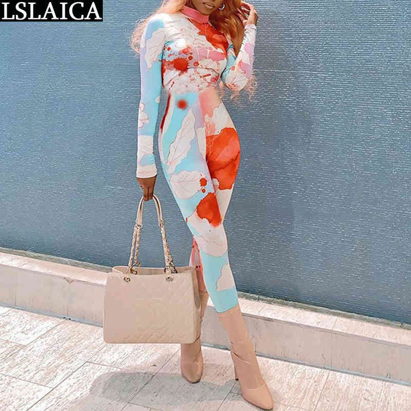 Women Jumpsuit Autumn Print Stand Collar Long Sleeve Bodysuit Streetwear Pants Playsuit Skinny Sexy Club Rompers Mono Mujer 210520, Beige
Women Jumpsuit Autumn Print Stand Collar Long Sleeve Bodysuit Streetwear Pants Playsuit Skinny Sexy Club Rompers Mono Mujer 210520, Beige