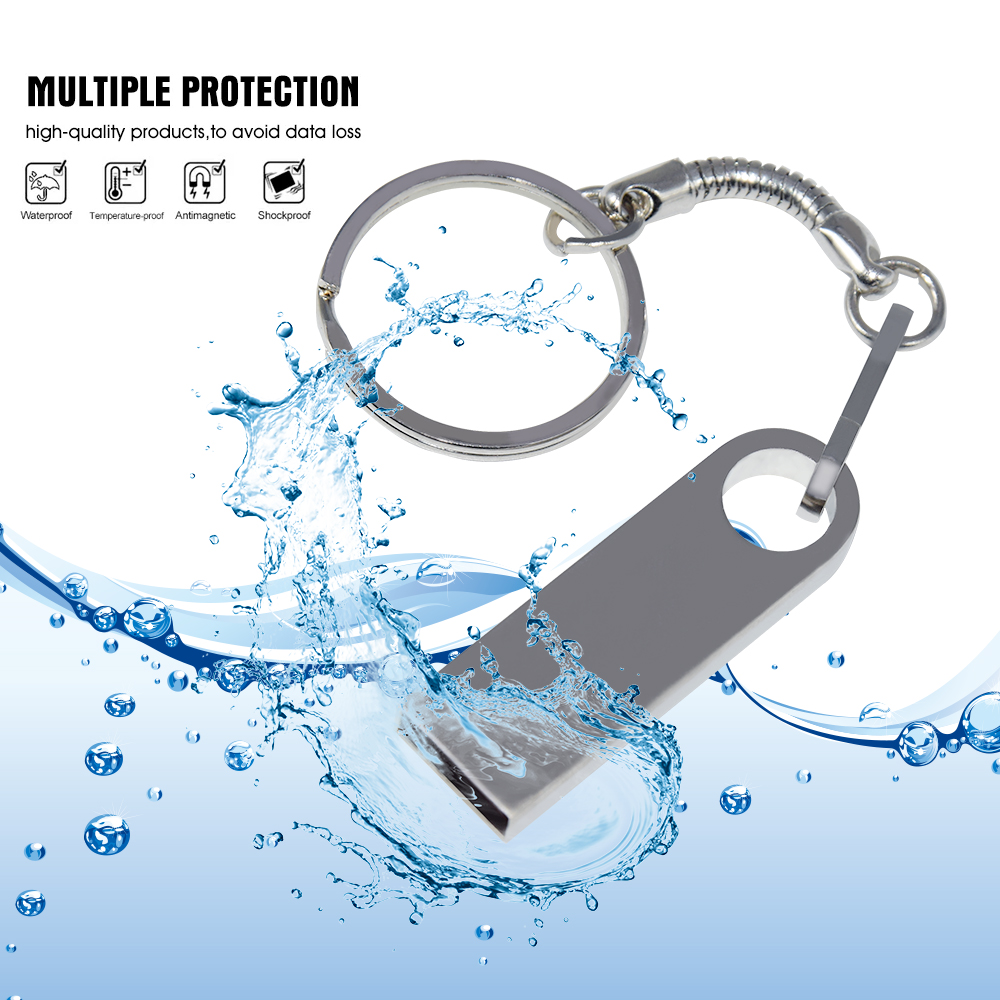 

Metal waterpoof USB Flash Drives 64 gb thumbdrive 16GB 4GB Pendrive 32gb Memory Stick pen Drive usb2.0