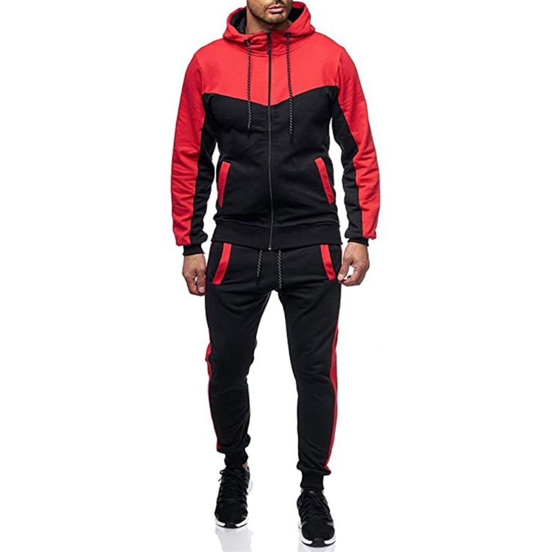 New men's hooded color matching casual sports cardigan suit in autumn and winter 2020, White
New men's hooded color matching casual sports cardigan suit in autumn and winter 2020, White