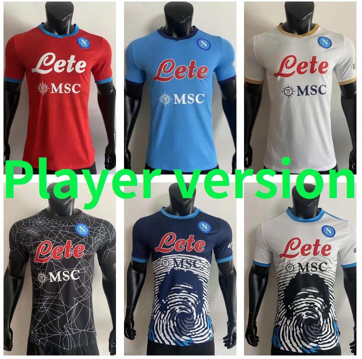 Player version 2021 2022 Napoli Soccer Jerseys Halloween Burlon MARADONA Maglietta da calciatore OSIMHEN INSIGNE 21 22 SSC Naples MAGLIA MERTENS Football Shirt
Player version 2021 2022 Napoli Soccer Jerseys Halloween Burlon MARADONA Maglietta da calciatore OSIMHEN INSIGNE 21 22 SSC Naples MAGLIA MERTENS Football Shirt