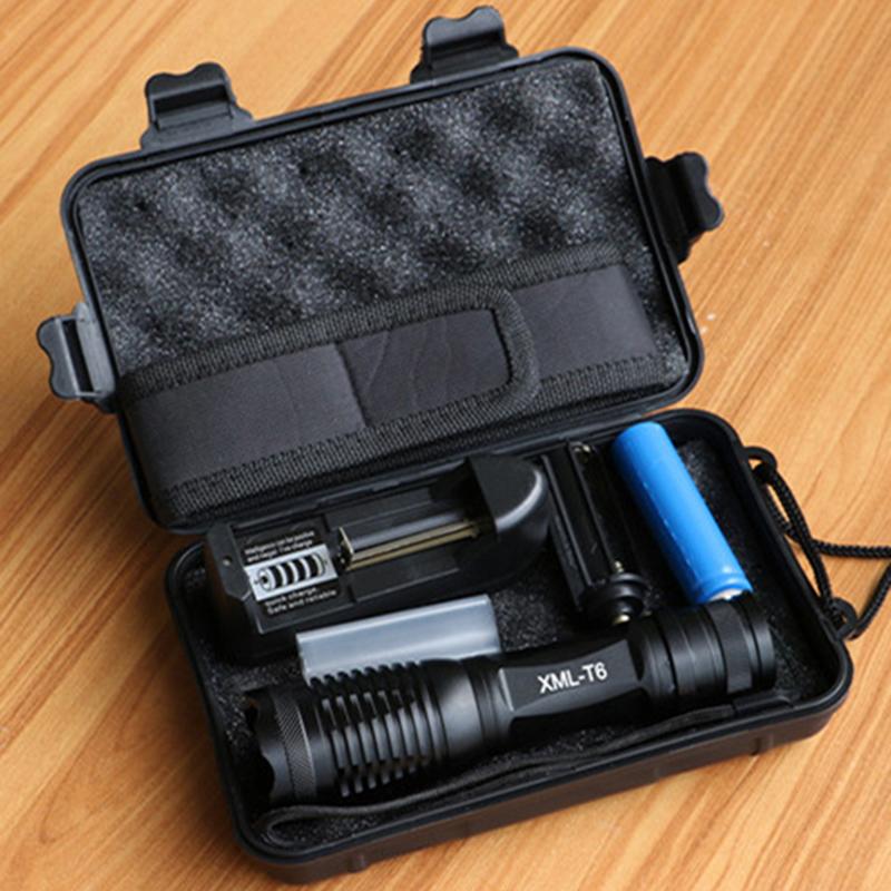 Flashlights Torches XM-L LED 6000LM 10000LM Super Bright Torch Light With 18650 Battery Add Charger Zoomable Emergency Flash Up
Flashlights Torches XM-L LED 6000LM 10000LM Super Bright Torch Light With 18650 Battery Add Charger Zoomable Emergency Flash Up