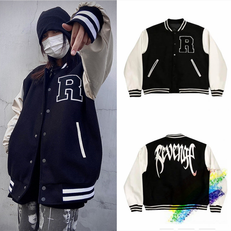 Men' Jackets Revenge wool varsity men' jacket embroidered leather sleeves seam baseball uniform xxxtentacion clothing jackets
Men' Jackets Revenge wool varsity men' jacket embroidered leather sleeves seam baseball uniform xxxtentacion clothing jackets