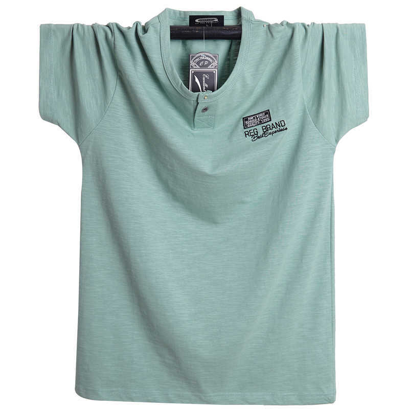 Plus Size 5XL 6XL Men Big Tall T-shirt Short Sleeves Oversized T Shirt Cotton Male Large Tee Summer Fit T Shirt Summer Tops Tees 210623