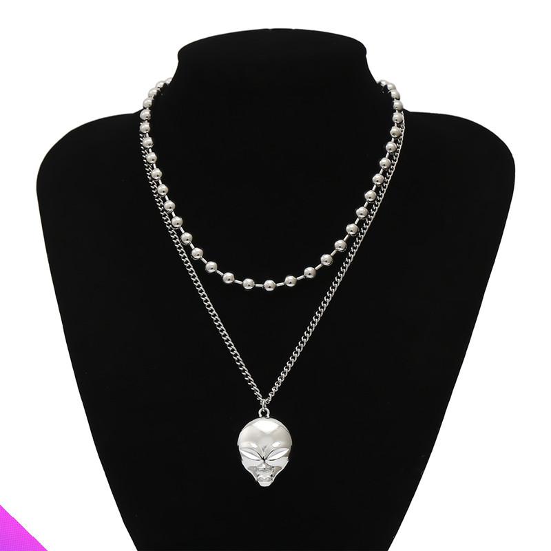 Pendant Necklaces Wholesale 5 Exaggerated Skull Face 3D Necklace Clavicle Round Bead Chain Alloy Girl Lady Punk Style Jewelry Gift
Pendant Necklaces Wholesale 5 Exaggerated Skull Face 3D Necklace Clavicle Round Bead Chain Alloy Girl Lady Punk Style Jewelry Gift