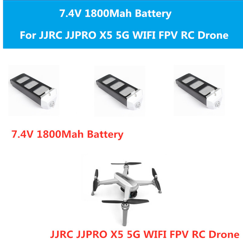 1PCS or 2PCS 7.4V 1800mAh Rechargeable Battery for JJRC X5 5G 4K GPS Mini RC Drone X5 Battery spare parts, 1pcs battery
1PCS or 2PCS 7.4V 1800mAh Rechargeable Battery for JJRC X5 5G 4K GPS Mini RC Drone X5 Battery spare parts, 1pcs battery
