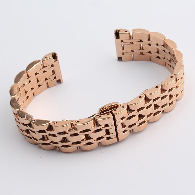Watch Bands Solid Link Stainless Steel Bracelet Strap Wristwatches Band Rosegold Watchband Belt Butterfly Clasp 16mm 18mm 20mm 22 24mm
Watch Bands Solid Link Stainless Steel Bracelet Strap Wristwatches Band Rosegold Watchband Belt Butterfly Clasp 16mm 18mm 20mm 22 24mm
