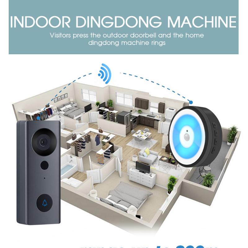 Doorbells Smart Wired WIFI Video Doorbell Home Security Camera Remote Intelligent Infrared Monitoring With Motion Detection