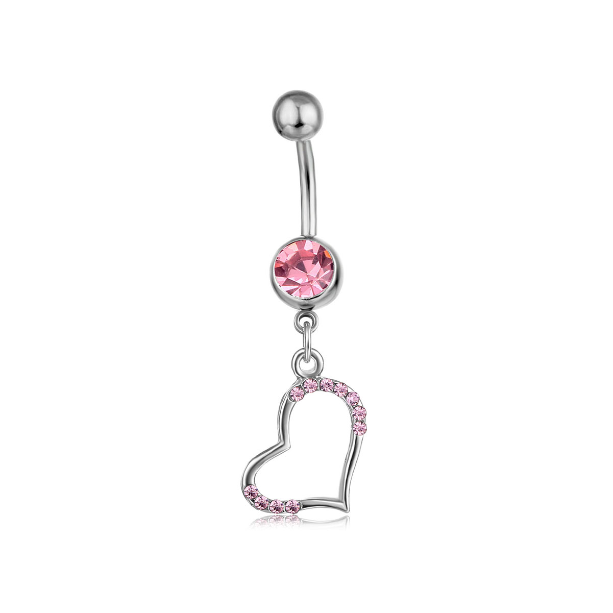 D0132 ( 3 colors ) clear belly ring nice heart style with piercing body jewlery navel
D0132 ( 3 colors ) clear belly ring nice heart style with piercing body jewlery navel