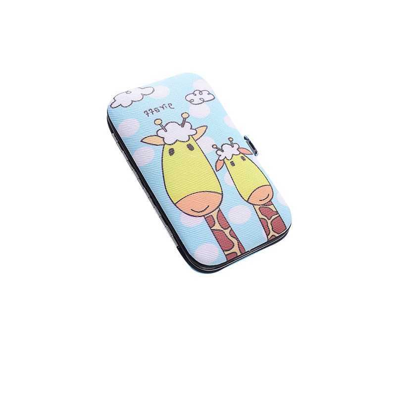Cartoon Nail Manicure Set 7pcs/set Manicure Pedicure Clipper Kit Nail Art Care Cat Lion Make Up Beauty Accessories