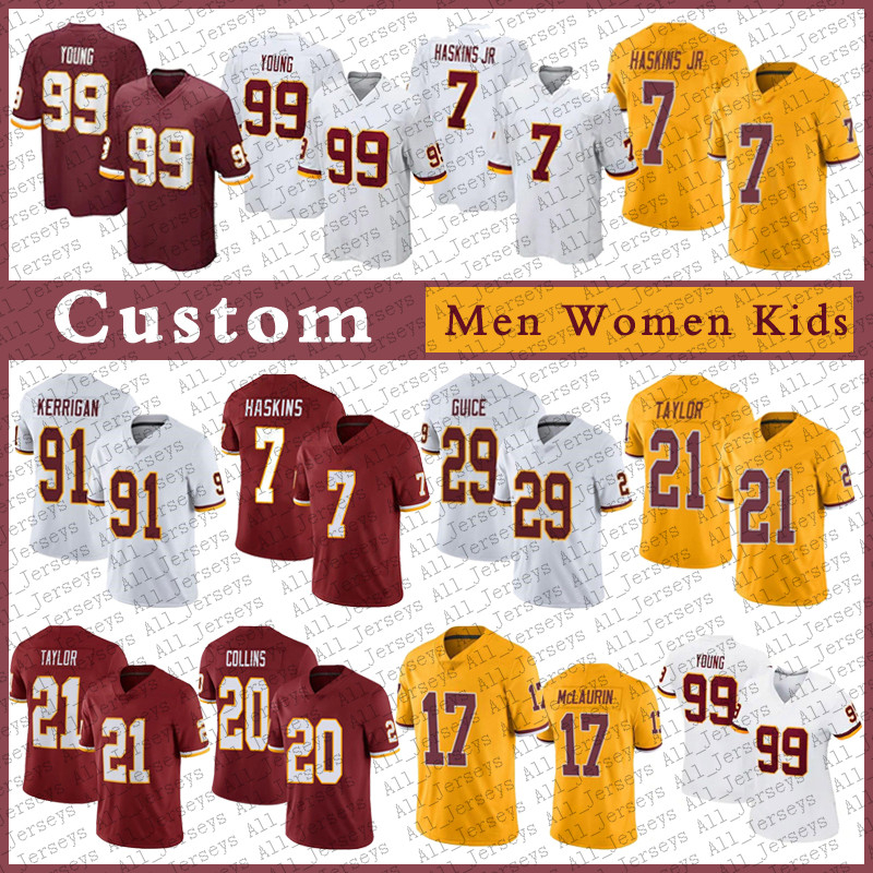 99 Chase Young Custom Men Women Kids Football jerseys 17 Terry McLaurin 24 Antonio Gibson 26 Landon Collins 21 Sean Taylor 4 Heinicke 7 Dway, Black;red
99 Chase Young Custom Men Women Kids Football jerseys 17 Terry McLaurin 24 Antonio Gibson 26 Landon Collins 21 Sean Taylor 4 Heinicke 7 Dway, Black;red