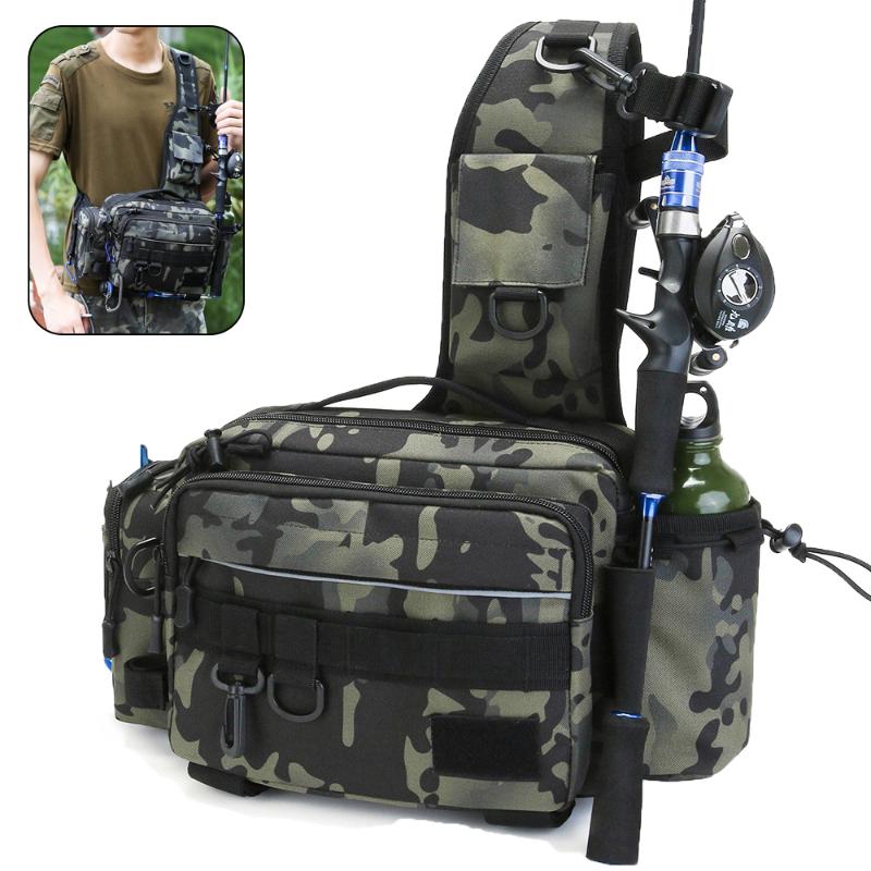 Stuff Sacks 600D Tactical Shoulder Bag Multifunctional Sling Fishing Tackle Waist Pack Fish Lures Gear Utility Storage, 04
Stuff Sacks 600D Tactical Shoulder Bag Multifunctional Sling Fishing Tackle Waist Pack Fish Lures Gear Utility Storage, 04