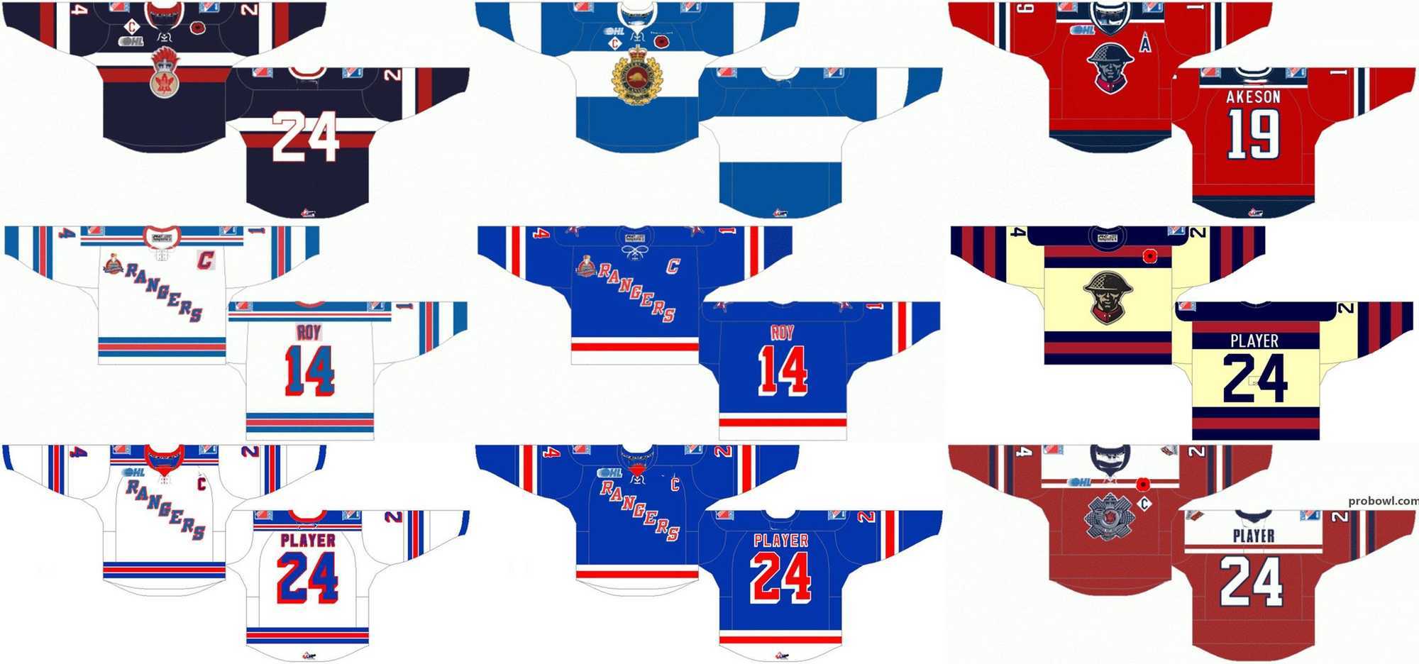 Customized Pres OHL Mens Womens Kids White Black Red Special Event Stiched Kitchener Rangers s Ontario Hockey League Jerseys, As photo
Customized Pres OHL Mens Womens Kids White Black Red Special Event Stiched Kitchener Rangers s Ontario Hockey League Jerseys, As photo