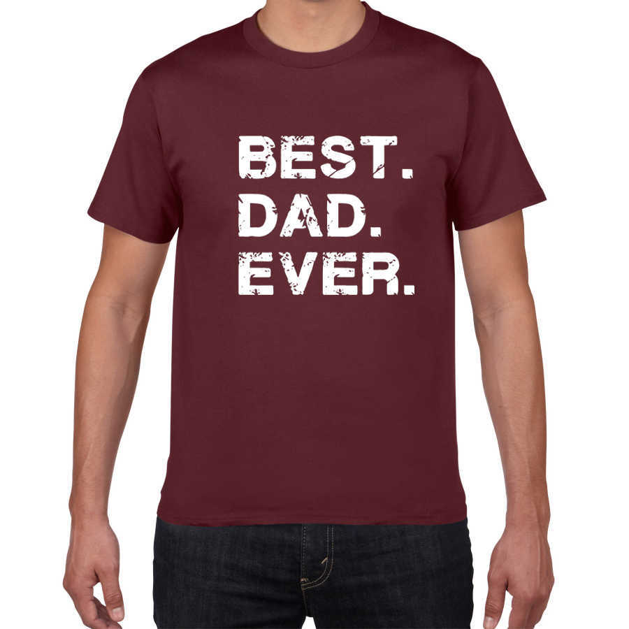 Dad Ever. Funny Father's Day Holiday T Shirts Men gift to father 100% Cotton Mens T-Shirt funny cool tops tee men clothes 210629