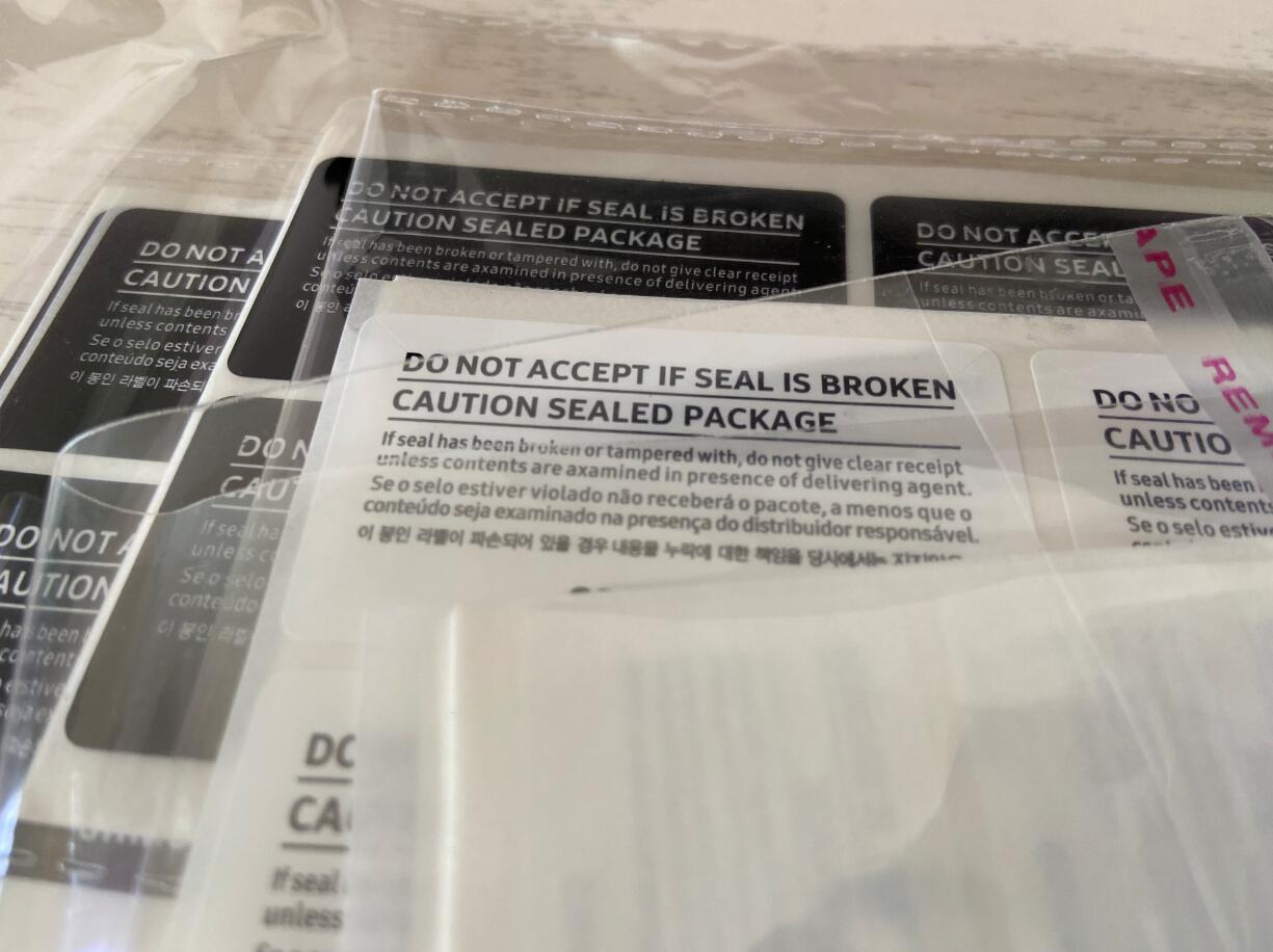 100pcs/lot DO NOT ACCEPT IF SEAL IS BROKEN Label Sticker for Samsung Sealing Stickers CAUTION SEALED PACKAGE BOX
100pcs/lot DO NOT ACCEPT IF SEAL IS BROKEN Label Sticker for Samsung Sealing Stickers CAUTION SEALED PACKAGE BOX