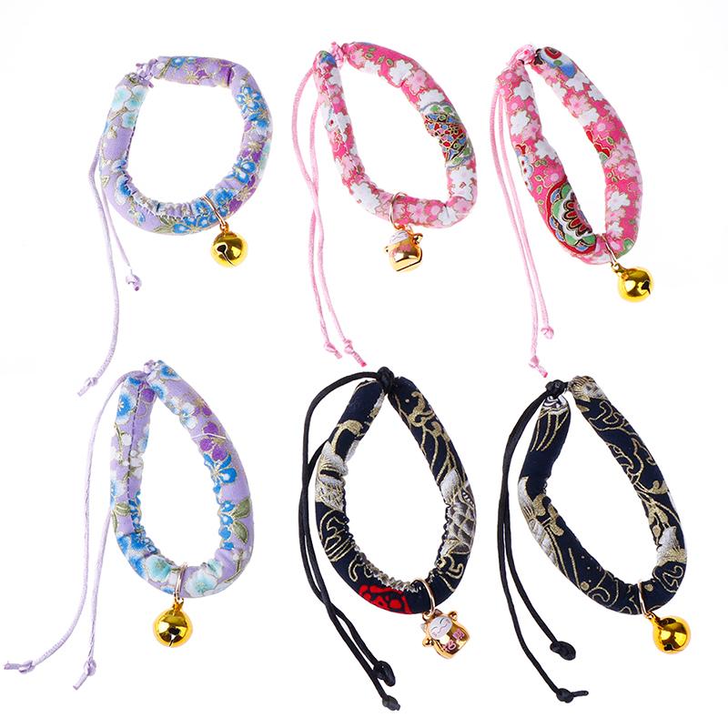 Cat Collars & Leads Japanese Style Handmade Adjustable Dog Collar Printed Necktie Necklace With Bell For Puppy Kitten Pet Accessories
Cat Collars & Leads Japanese Style Handmade Adjustable Dog Collar Printed Necktie Necklace With Bell For Puppy Kitten Pet Accessories
