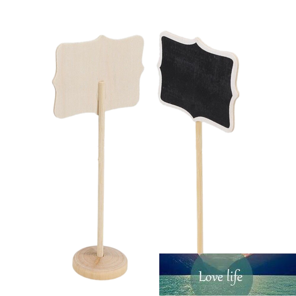 1pcsClassic Mini Blackboard Clip On Message Wooden Small Chalkboard For Wedding Party Buffets Table1479746