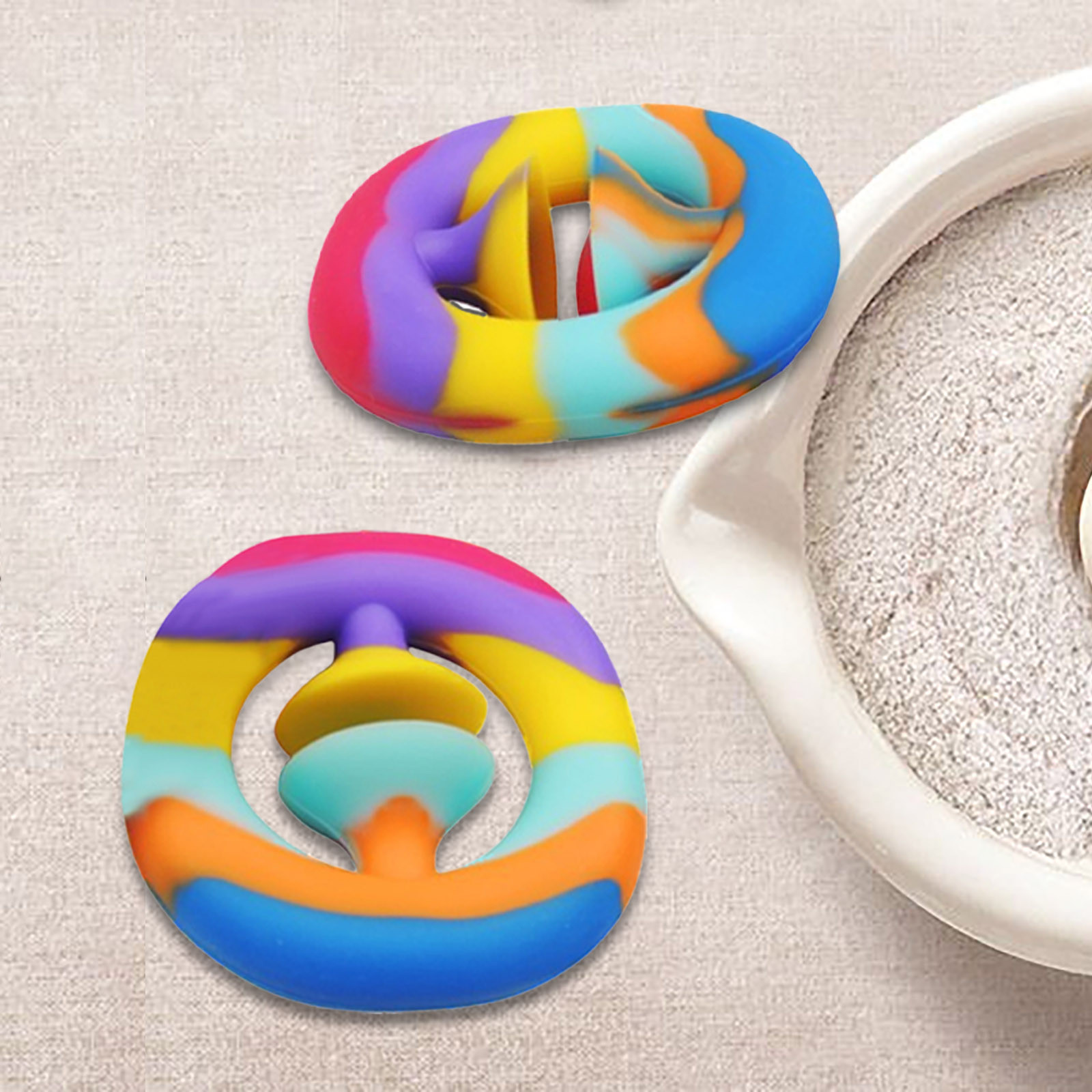 NEW Fidgets Antistress Toys Hand Grip Ring Relief Stress Sensory Toy Autism Special Needs Anxiety Reliever Grip Ball Figet Toys
