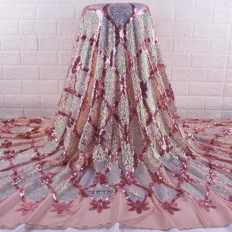 Ribbon High Quality Sequins French Tulle Lace Fabric African Soft Embroidery Nigerian For Party Dress
Ribbon High Quality Sequins French Tulle Lace Fabric African Soft Embroidery Nigerian For Party Dress