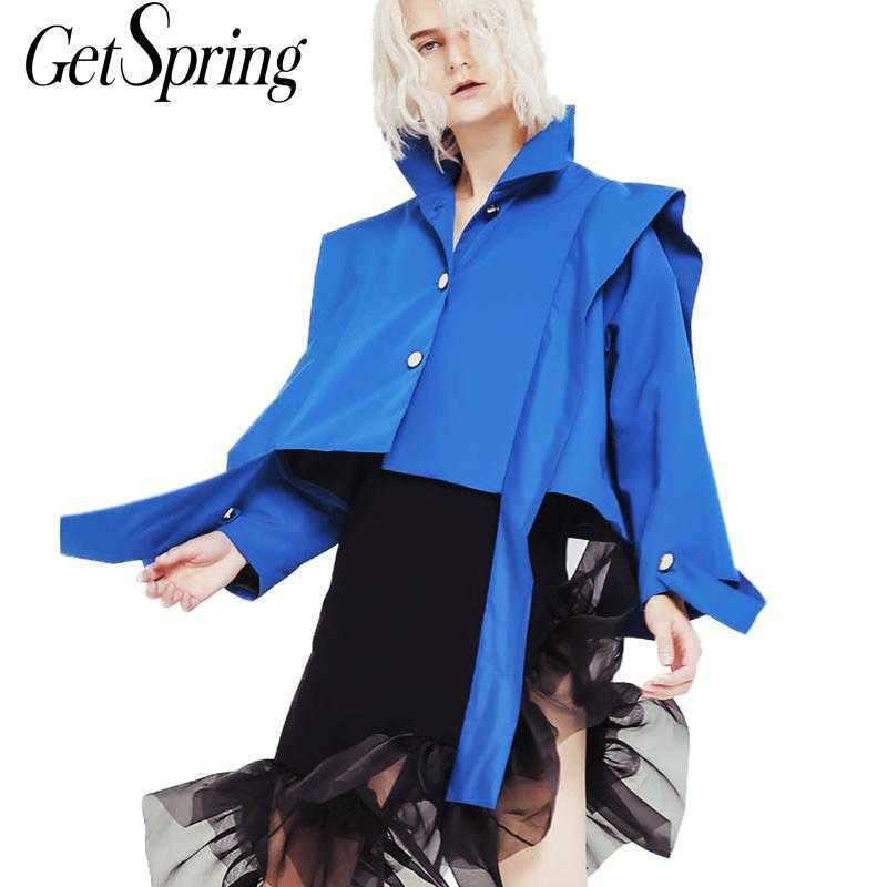 GETSRING Women Coat Profile Loose Short Jacket Long Sleeve Irregular Outerwear s Retro Ribbon Coats Autumn 210601, Blue
GETSRING Women Coat Profile Loose Short Jacket Long Sleeve Irregular Outerwear s Retro Ribbon Coats Autumn 210601, Blue