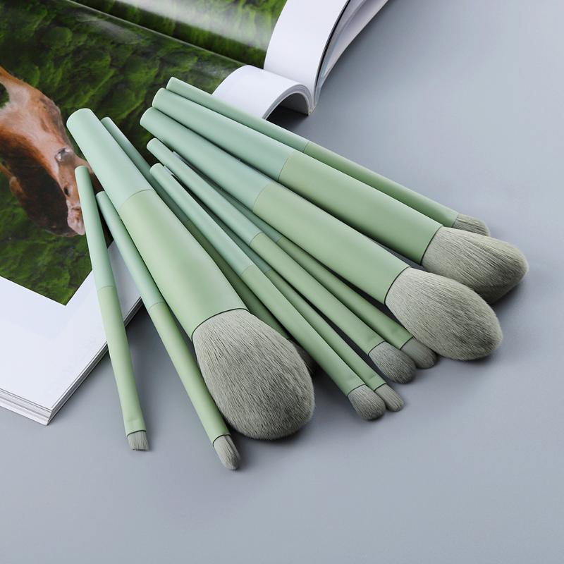 Makeup Brushes 11/8pcs Natural Hair Green Foundation Powder Eyeshadow Eyebrow Brush Set Cosmetic Tool Profesional Maquillaje
Makeup Brushes 11/8pcs Natural Hair Green Foundation Powder Eyeshadow Eyebrow Brush Set Cosmetic Tool Profesional Maquillaje