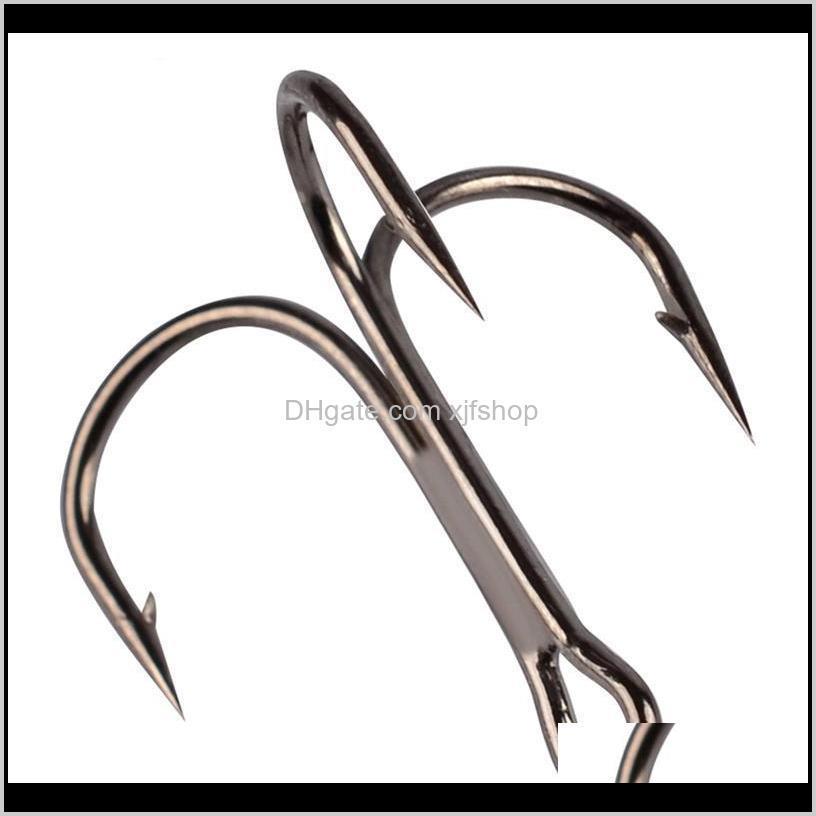 100Pcs Fishing Hooks High Steel Carbon Material Treble Black Hook Round Folded Saltwater Bass 30 2 Tackle Tools Xhl4B 8Nail
100Pcs Fishing Hooks High Steel Carbon Material Treble Black Hook Round Folded Saltwater Bass 30 2 Tackle Tools Xhl4B 8Nail