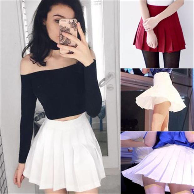 Fashion High Waist Plain Skater Womens Skirt Flared Pleated Short Summer A Mini, Black
Fashion High Waist Plain Skater Womens Skirt Flared Pleated Short Summer A Mini, Black