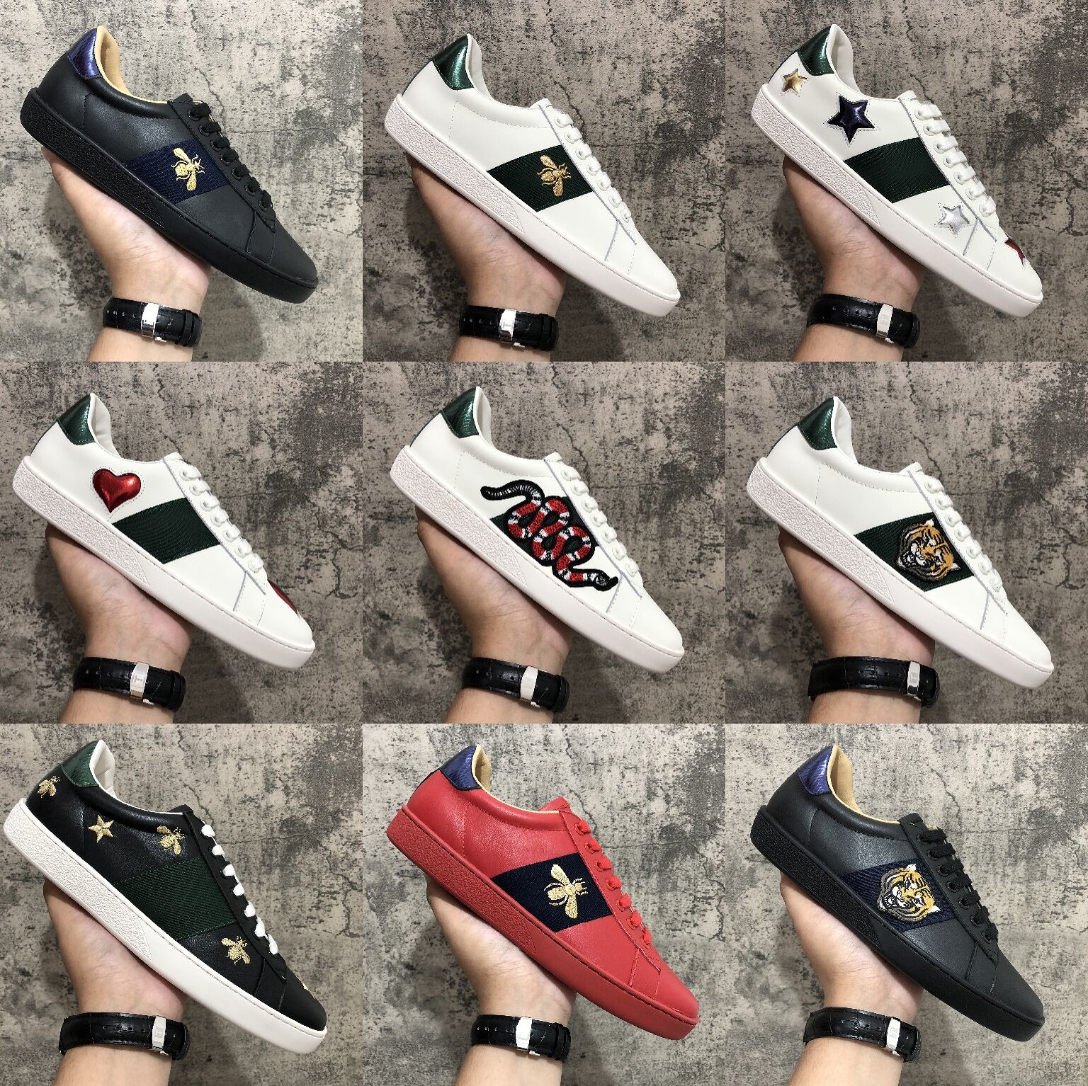 Arrival Fashion Men Women Casual Shoes Sneakers Top Quality Genuine Leather Bee Embroidered 36-46, 12
Arrival Fashion Men Women Casual Shoes Sneakers Top Quality Genuine Leather Bee Embroidered 36-46, 12