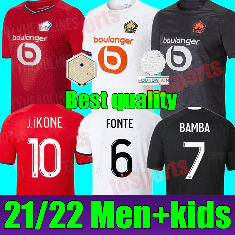 LOSC 2021 2022 soccer jerseys BURAK DAVID FONTE BAMBA YAZICI football shirt home away 3rd 21 22 Lille Olympique JIKONE 10 maillot Adult Men +Kids Kit, Adult 3rd+champion patch
LOSC 2021 2022 soccer jerseys BURAK DAVID FONTE BAMBA YAZICI football shirt home away 3rd 21 22 Lille Olympique JIKONE 10 maillot Adult Men +Kids Kit, Adult 3rd+champion patch