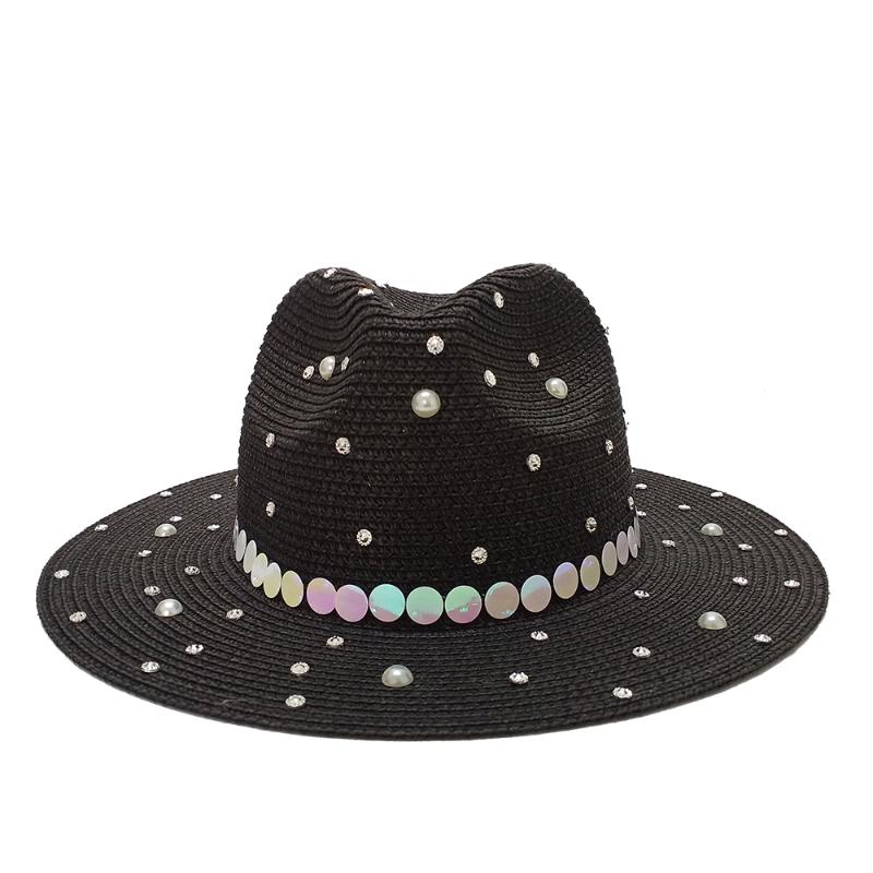 Berets Hats Fedoras Summer Straw For Women And Men Diamond Fedora Rhinestone Bling Jazz Beach, Blue;gray
Berets Hats Fedoras Summer Straw For Women And Men Diamond Fedora Rhinestone Bling Jazz Beach, Blue;gray