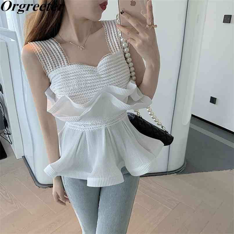 Sexy Stretch White Lace Organza Patchwork Sheath Camis Summer Women Pleated Wave Ruffles Hem Strapless Tops 210602
Sexy Stretch White Lace Organza Patchwork Sheath Camis Summer Women Pleated Wave Ruffles Hem Strapless Tops 210602