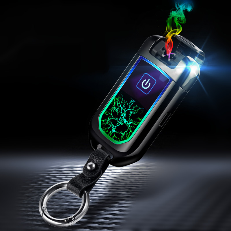 USB Thunder fingerprint ighter Eectronic ighter Cigarette Pasma Doube Arc Pase Puse Windproof Gadgets for Men Gift
USB Thunder fingerprint ighter Eectronic ighter Cigarette Pasma Doube Arc Pase Puse Windproof Gadgets for Men Gift