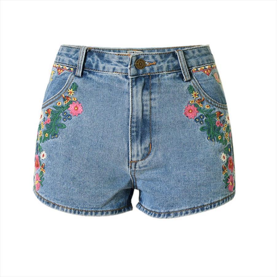 Flower Embroidered Jeans Vintage Womens Short Ethnic Style Slim High Waist Casual Boho Blue Denim For Feminine, White;black
Flower Embroidered Jeans Vintage Womens Short Ethnic Style Slim High Waist Casual Boho Blue Denim For Feminine, White;black