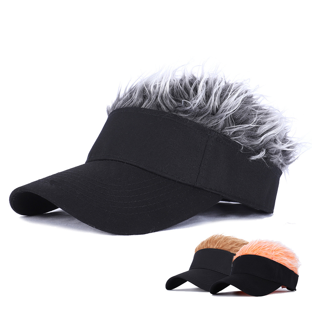 Golf Baseball Cap With Fake Flair Hair caps Sun Visor Fun Toupee Hats Mens Womens Spiked Hairs Wig hat, As pictures
Golf Baseball Cap With Fake Flair Hair caps Sun Visor Fun Toupee Hats Mens Womens Spiked Hairs Wig hat, As pictures