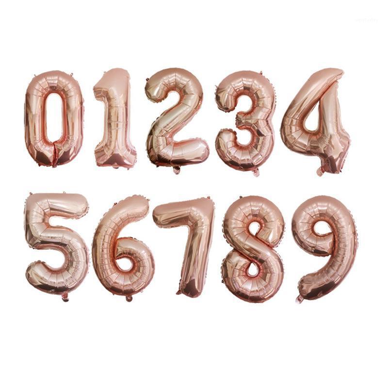 Party Decoration Number Aluminum Foil Balloons Rose Gold Silver Digit Figure Balloon Child Adult Birthday Wedding Decor Supplies 
Party Decoration Number Aluminum Foil Balloons Rose Gold Silver Digit Figure Balloon Child Adult Birthday Wedding Decor Supplies